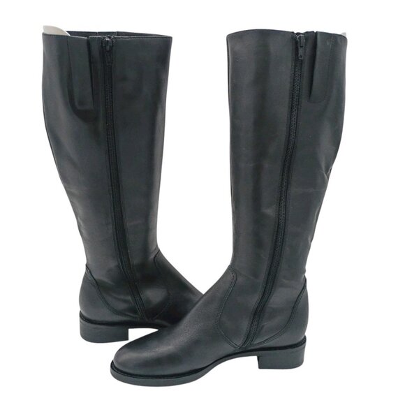Ecco Womens Black 'Hobart' Leather Riding Knee High Boot 3 Buckle EU 37/US 6-6.5 - Picture 10 of 10